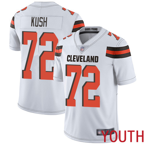 Cleveland Browns Eric Kush Youth White Limited Jersey 72 NFL Football Road Vapor Untouchable